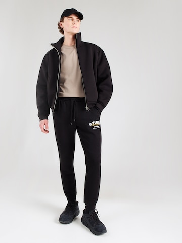 JACK & JONES Tapered Trousers 'JPSTGORDON YUKI' in Black