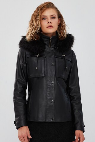 Derimod Jacke in Schwarz: Vorderseite