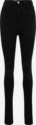Missguided Tall Skinny Jeans 'SINNER' in Black: front