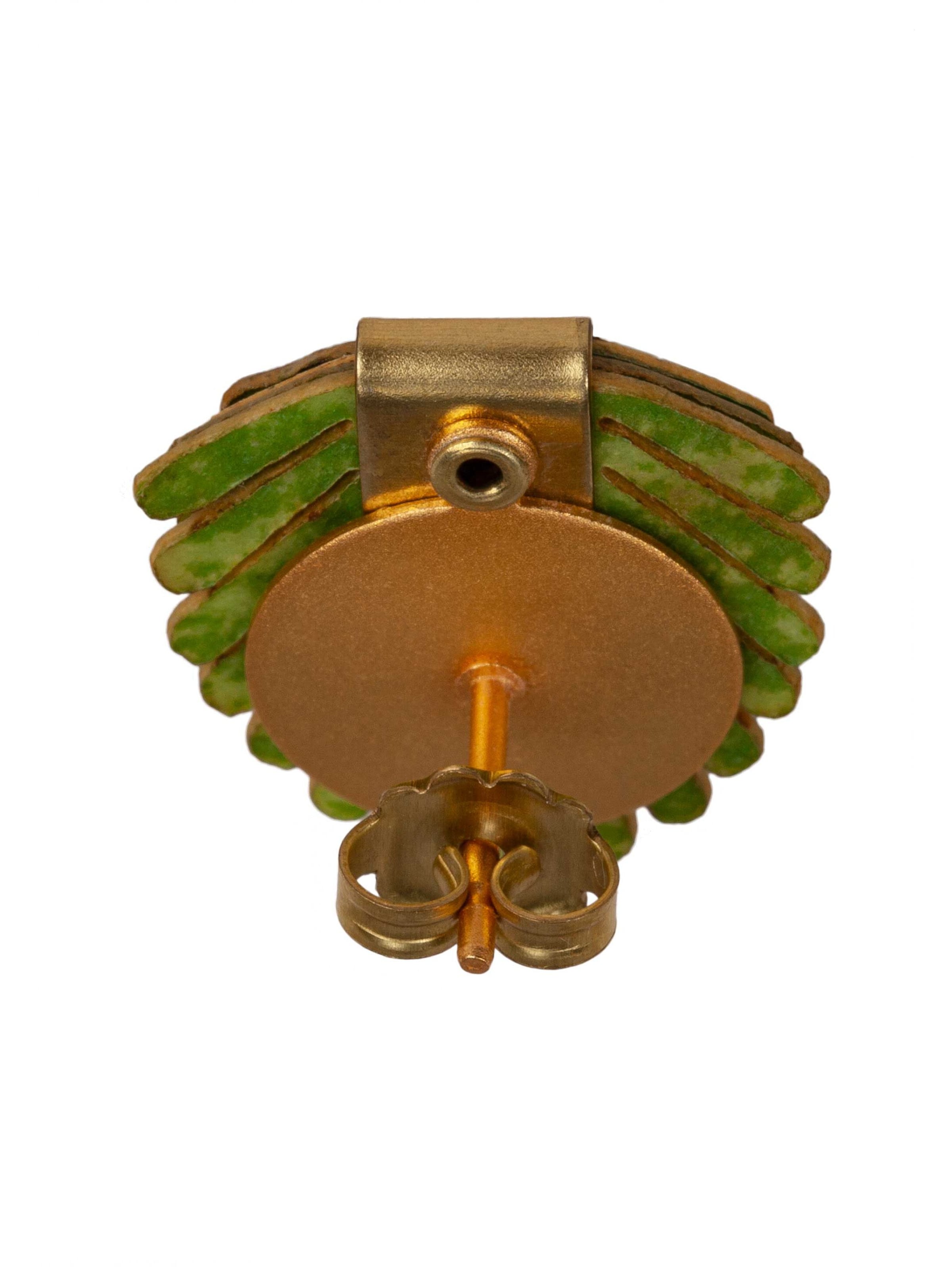 Gretchen Earrings 'Pam Pem' in Green