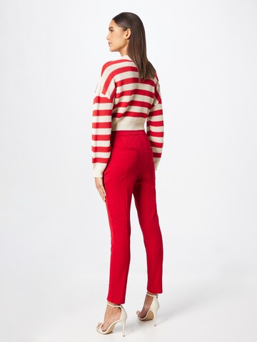 Coupe slim Pantalon IKKS en rouge