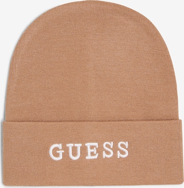 GUESS Beanie in Brown: front