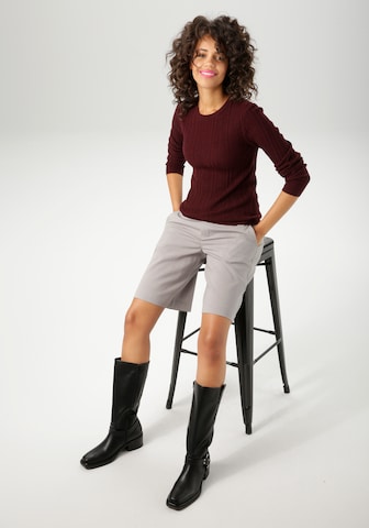 Aniston CASUAL Regular Shorts in Grau