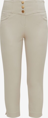 COMMA - Skinny Pantalón en beige: frente