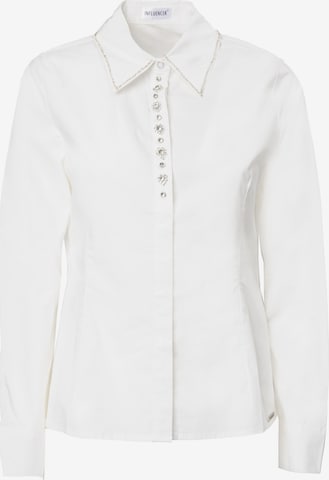 balts Influencer Blūze: no priekšpuses