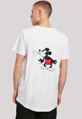 T-Shirt 'Disney Mickey Mouse Tongue' F4NT4STIC en blanc : devant