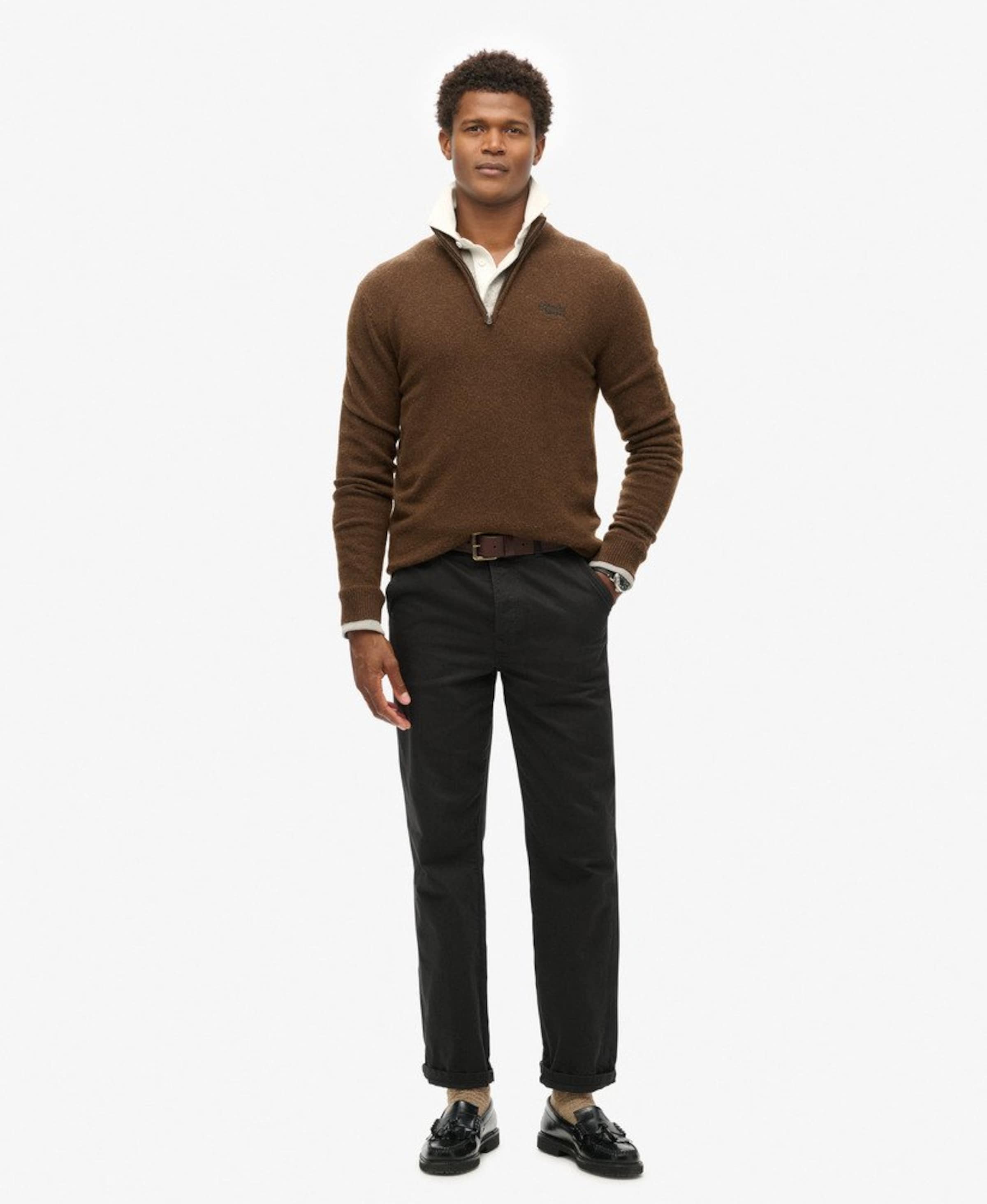 Superdry Trui 'Essential' in Bruin