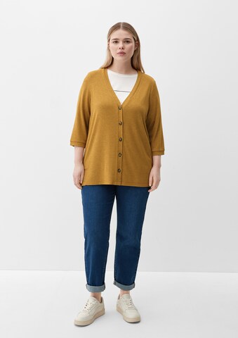 Cardigan TRIANGLE en jaune