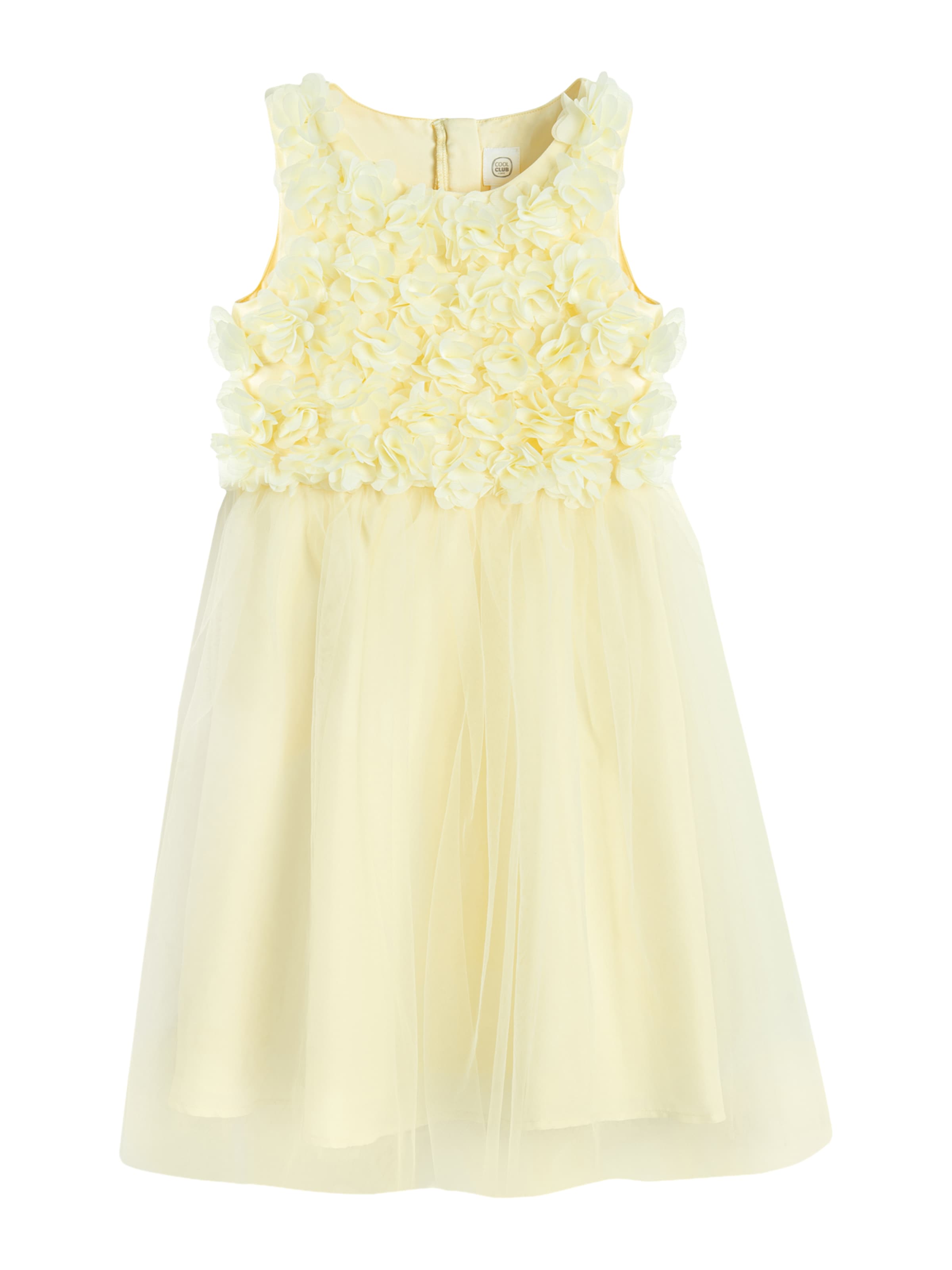 dzeltens Cool Club Kleita: no priekšpuses