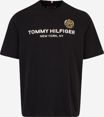 Tommy Hilfiger Big & Tall Póló - fekete: elől