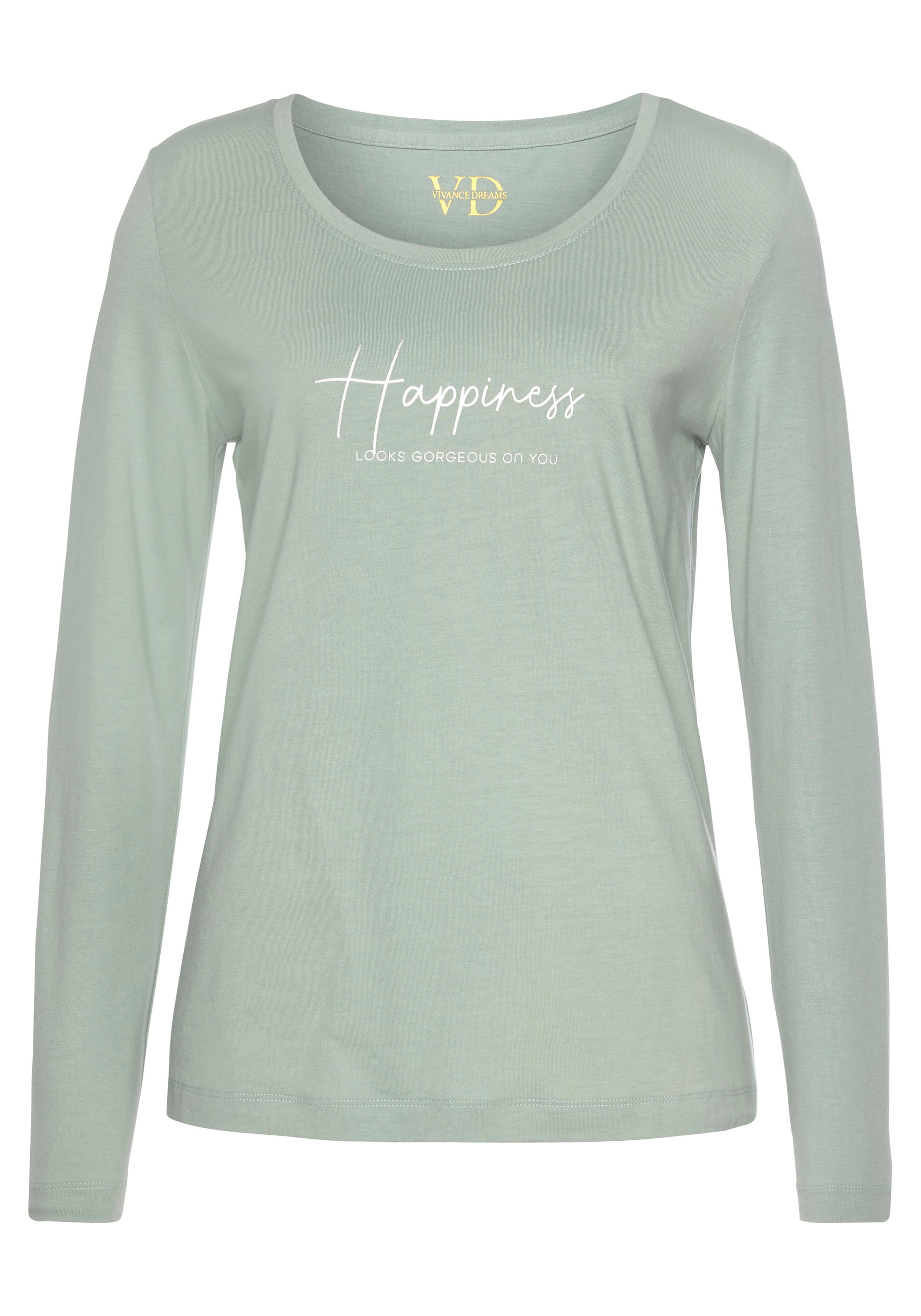 VIVANCE Tričko na spaní – zelená: přední strana