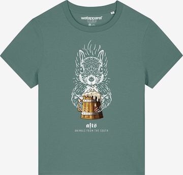 Maglietta 'Eichhörnchen' di Watapparel in verde: frontale