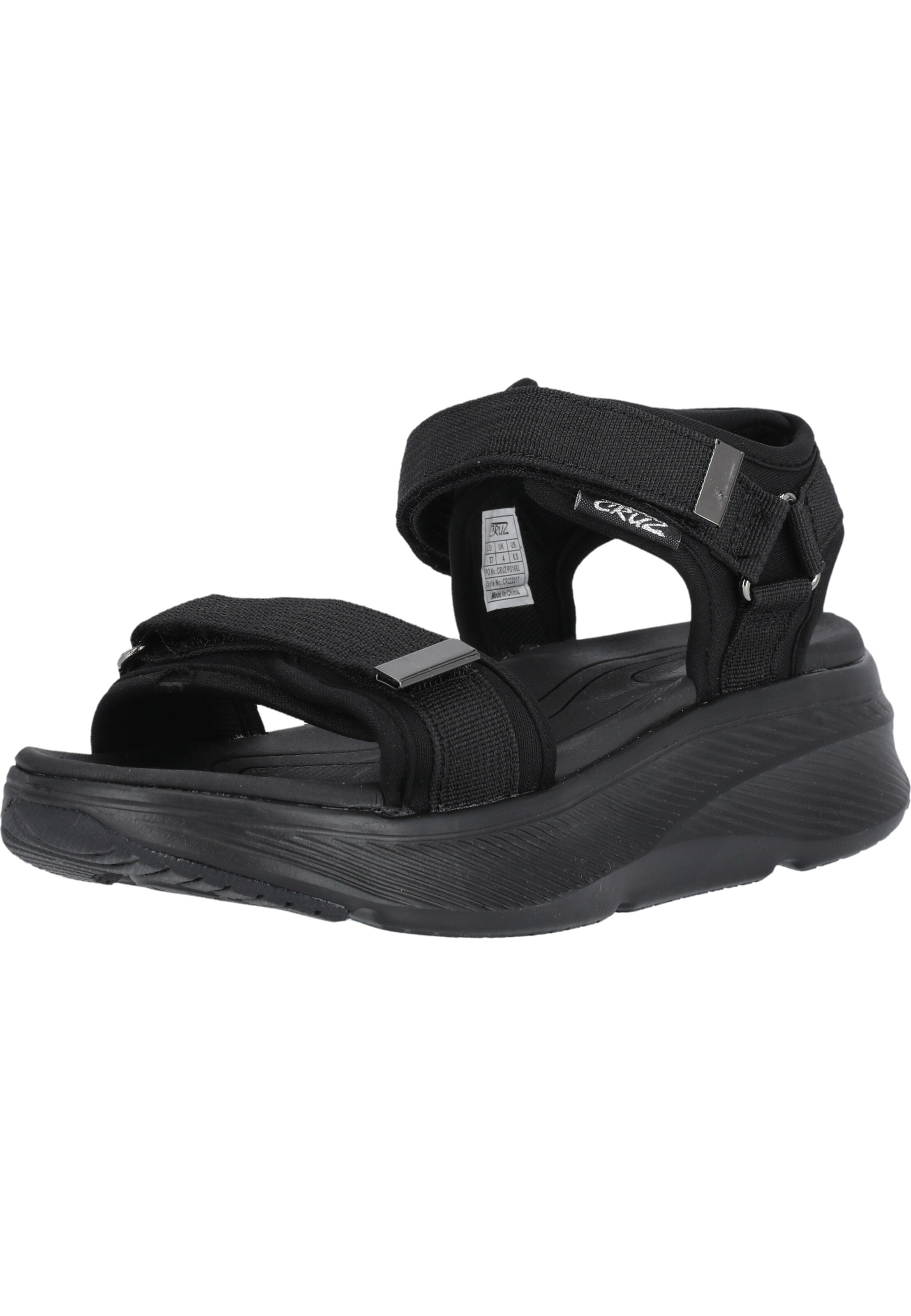 Cruz Sandale 'Nelhate' in Schwarz: Vorderseite