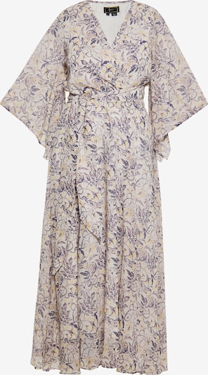 Suknelė iš faina, spalva – geltona / purpurinė / alyvinė spalva / natūrali balta, Prekių apžvalga