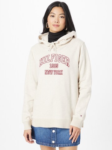 Sweat-shirt TOMMY HILFIGER en blanc : devant