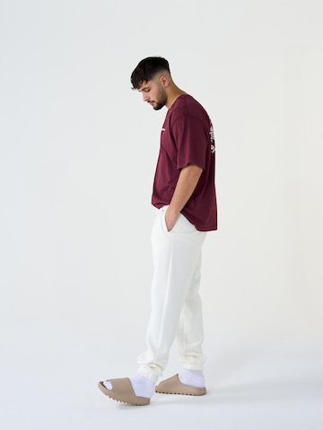 ABOUT YOU x Dardan - Loosefit Pantalón 'Sammy' en blanco