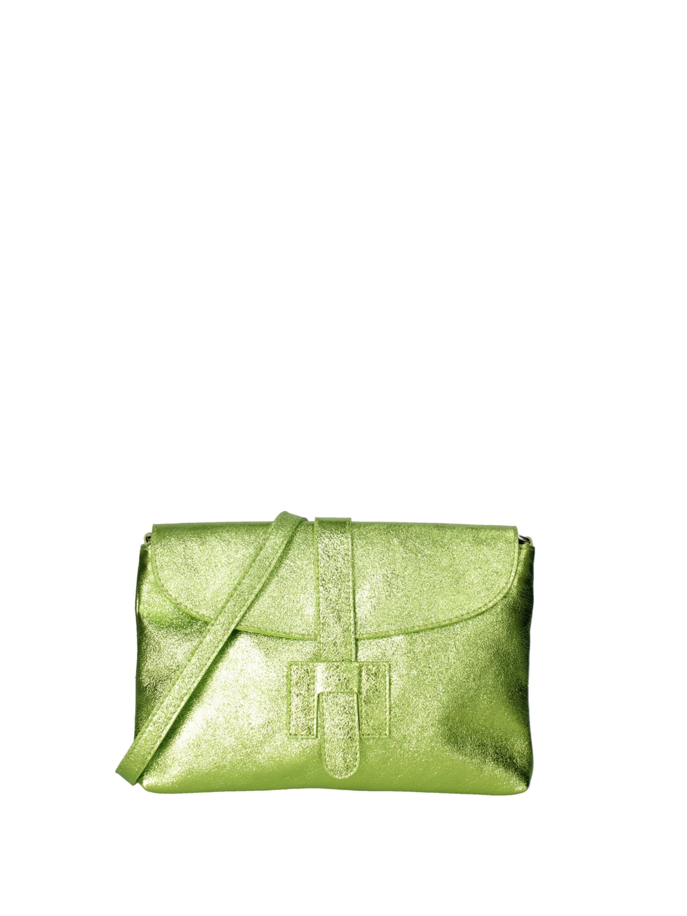 Pochette 'Pochette Donna Vera Pelle Laminato - Tracolla Regolabile' di Viola Castellani in verde