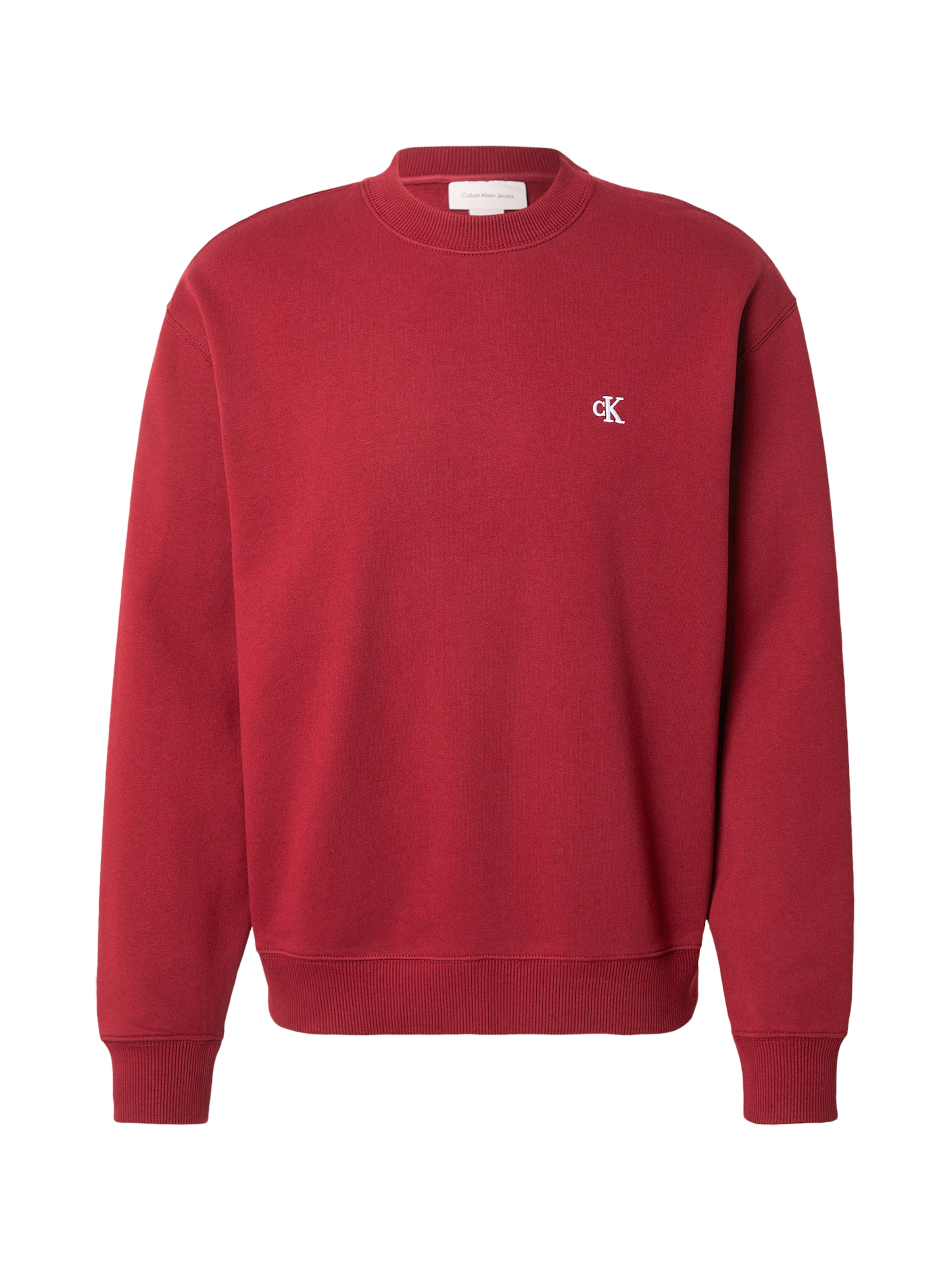 Calvin Klein Jeans Sweatshirt in Rood: voorkant