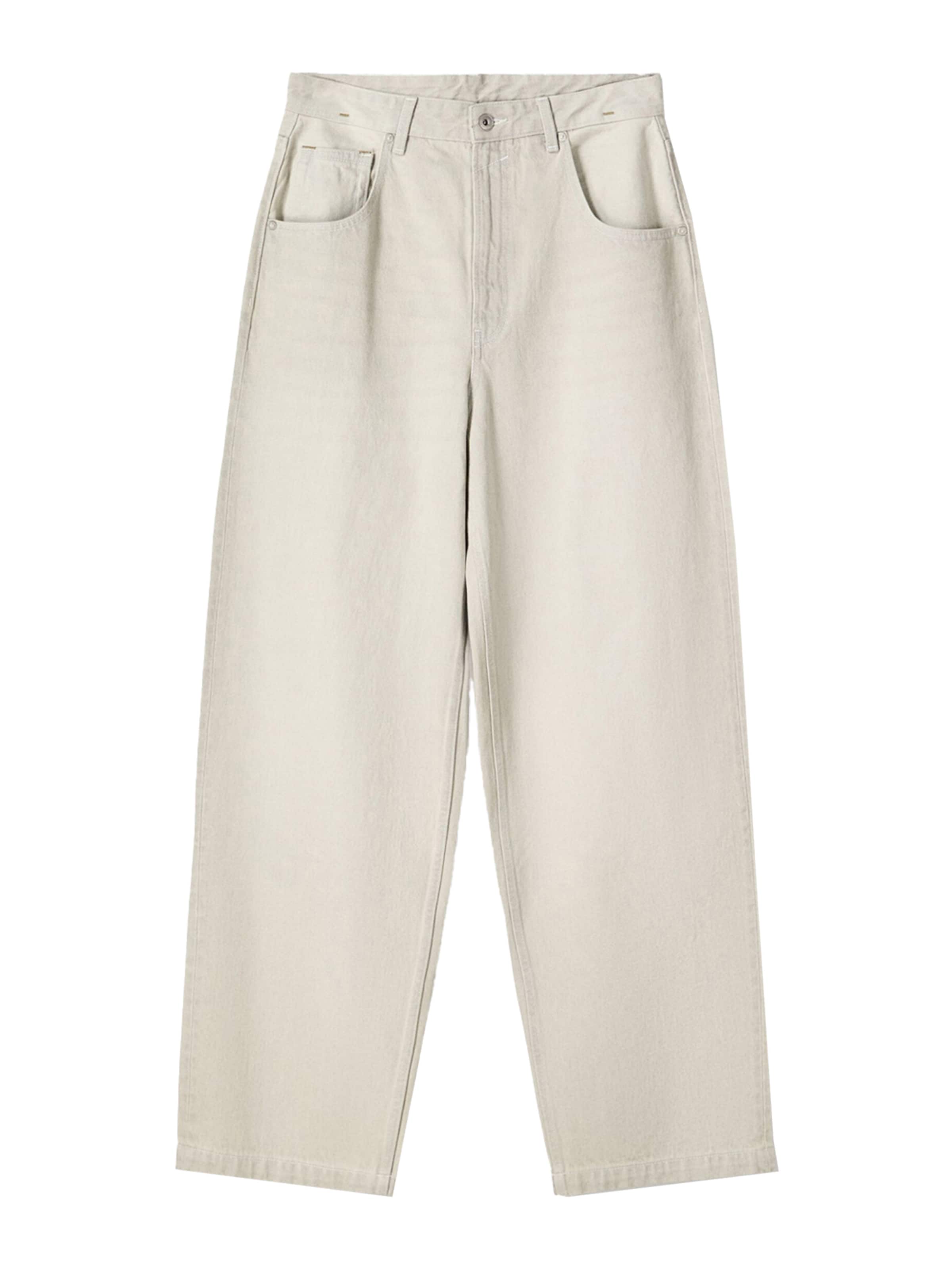 Bershka Džíny – šedá: přední strana