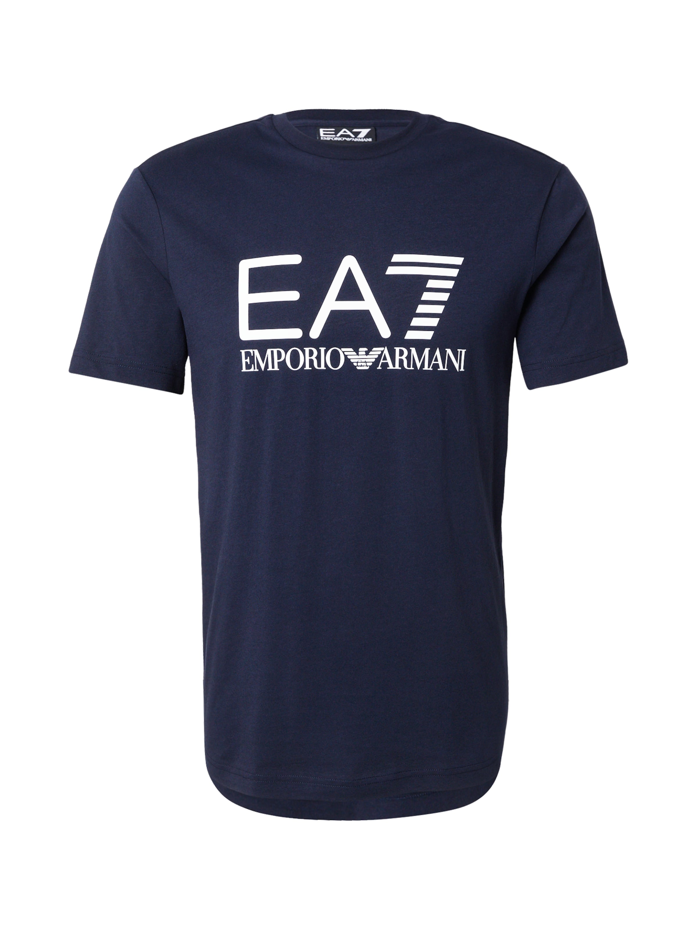 EA7 Emporio Armani T-shirt i blå: framsida