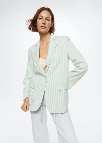 MANGO Blazer 'Sorbet' in Green: front