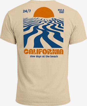 Neverless Shirt 'California Sunset' in Beige: Vorderseite
