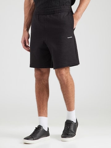 Calvin Klein Regular Broek in Zwart: voorkant