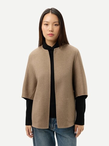 GOBI Cashmere Neulepaita 'Patch Pocket Cashmere Poncho Jacket' värissä sininen: etupuoli