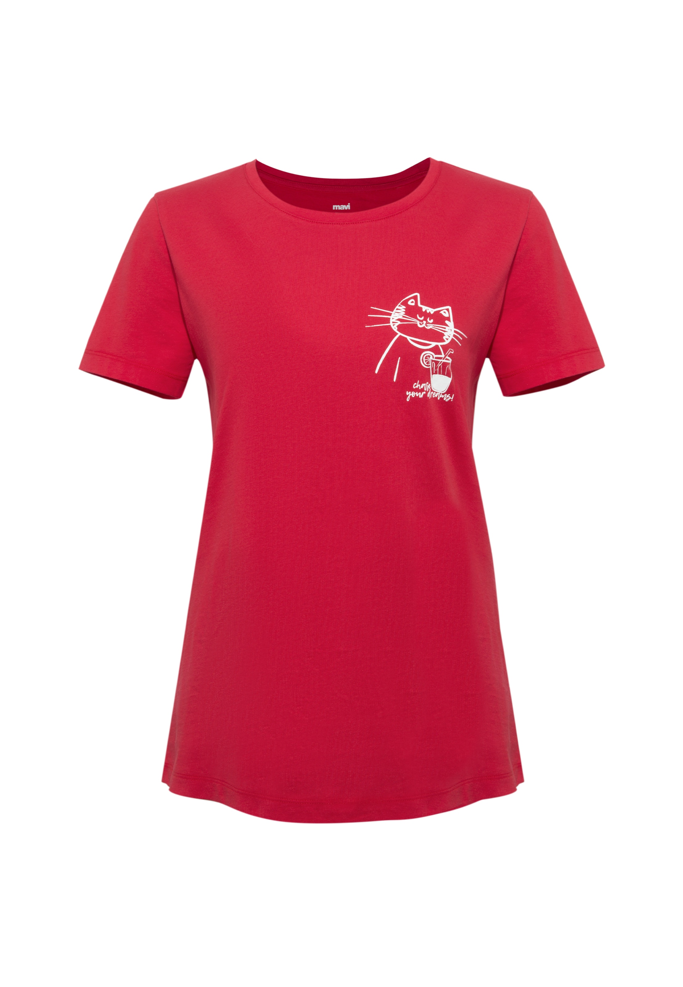 Mavi Shirt in Red: front