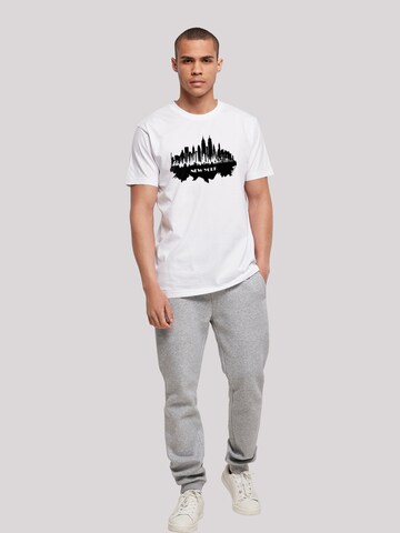 F4NT4STIC Shirt 'Cities Collection - New York skyline' in Wit