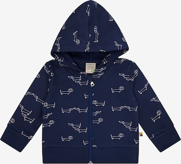 loud + proud Sweatjacke in Blau: Vorderseite