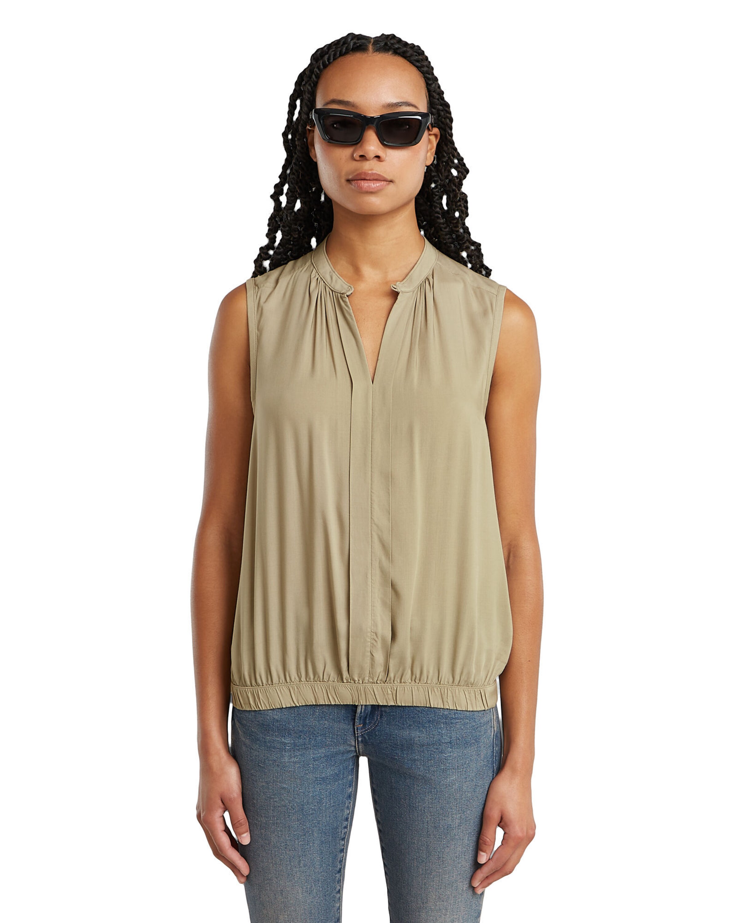 G-STAR Blouse in Beige: front