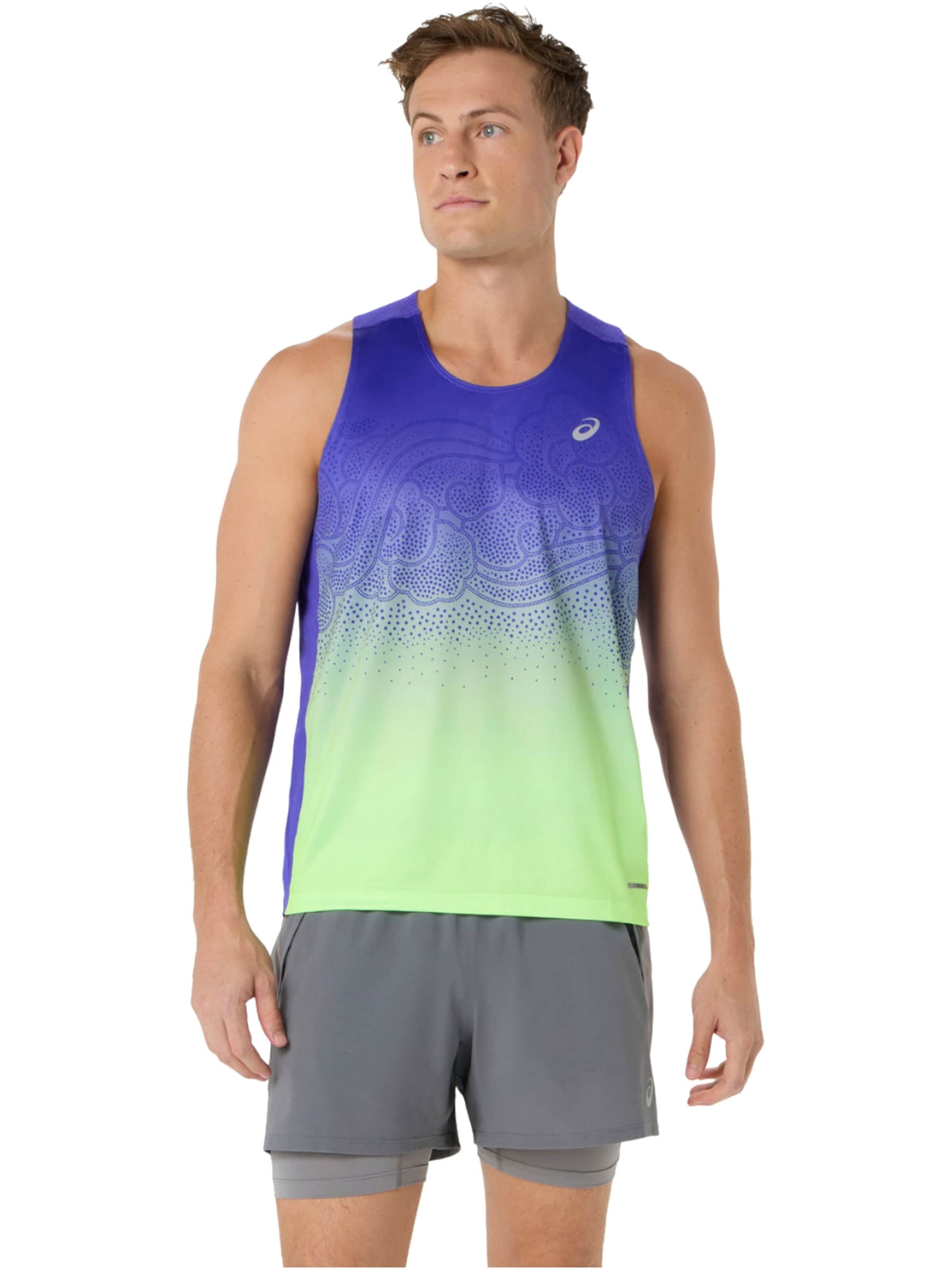 ASICS Shirt 'ASICS Road Fade Singlet' in Blue: front