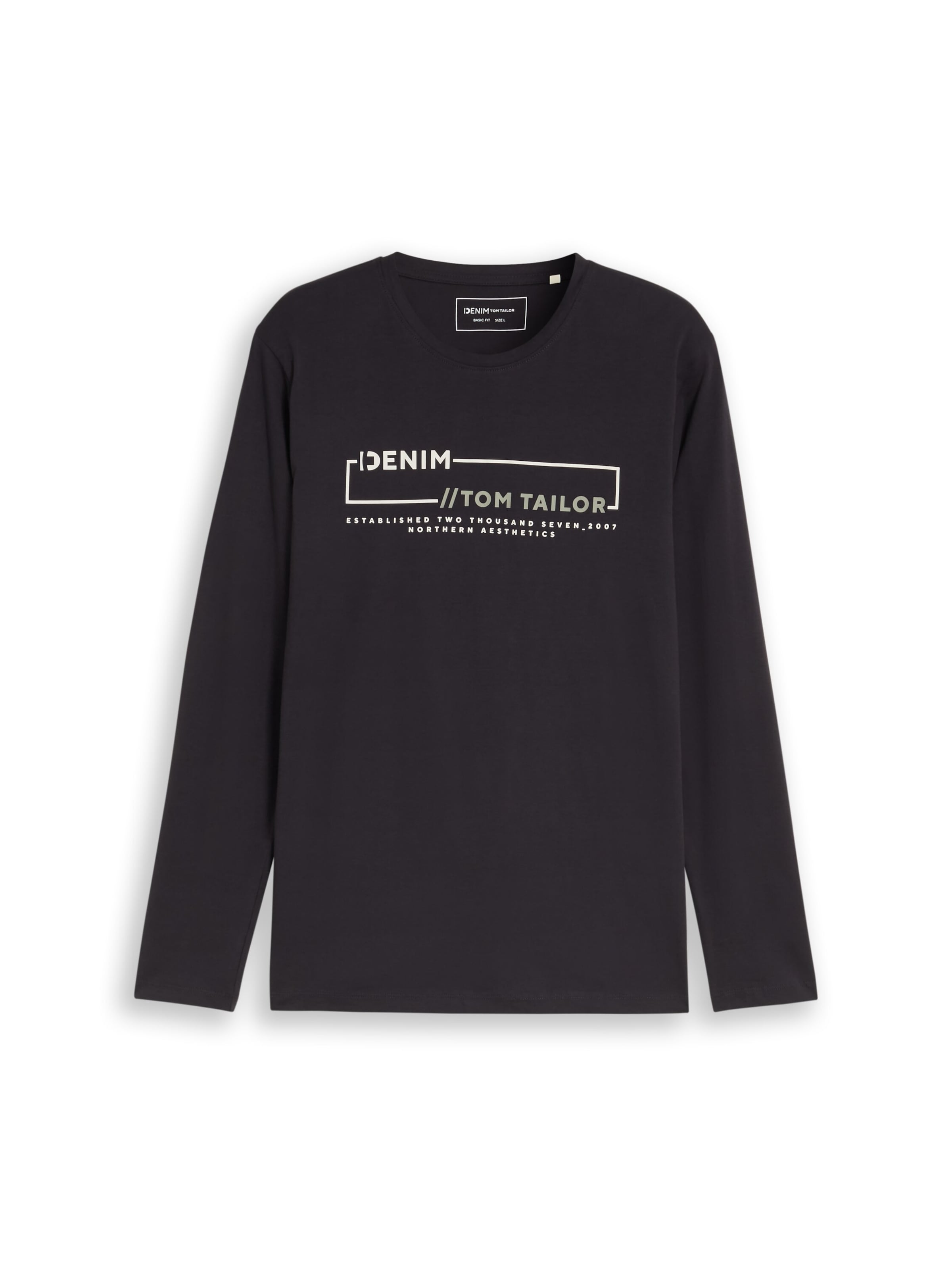 TOM TAILOR DENIM - Camiseta en gris: frente