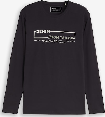 XS dydžio Marškinėliai iš TOM TAILOR DENIM, spalva – pilka / antracito spalva / balta, Prekių apžvalga