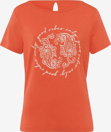 T-shirt heine en orange : devant