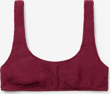 CALZEDONIA Bikinitop 'CRINKLE WAVES' in Rot: Vorderseite