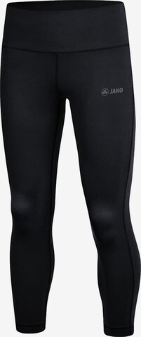 JAKO Skinny Workout Pants in Black: front