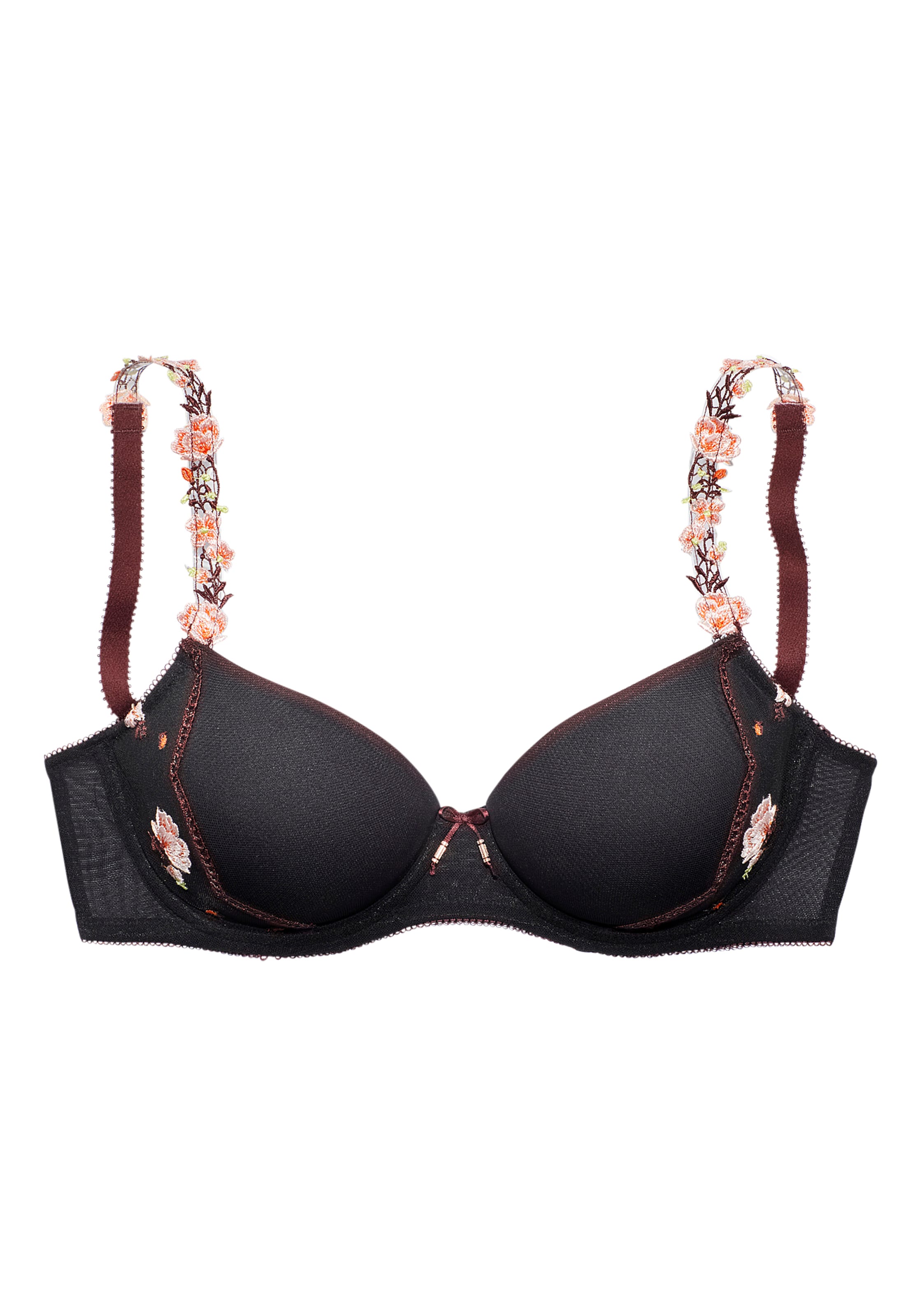 LASCANA T-shirt Podprsenka – černá: přední strana