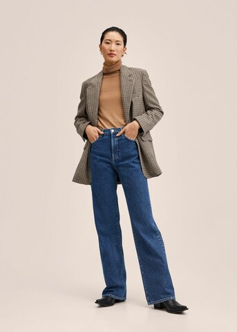 MANGO Wide Leg Jeans 'Kaia' in Blau