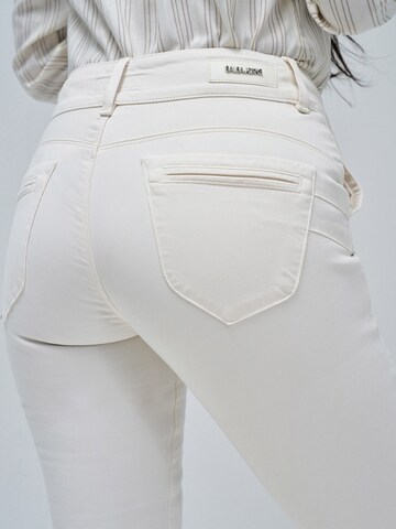 Salsa Jeans Flared Chino trousers 'Secret' in Beige