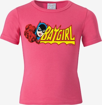 LOGOSHIRT Shirt 'Batgirl' in Pink: front