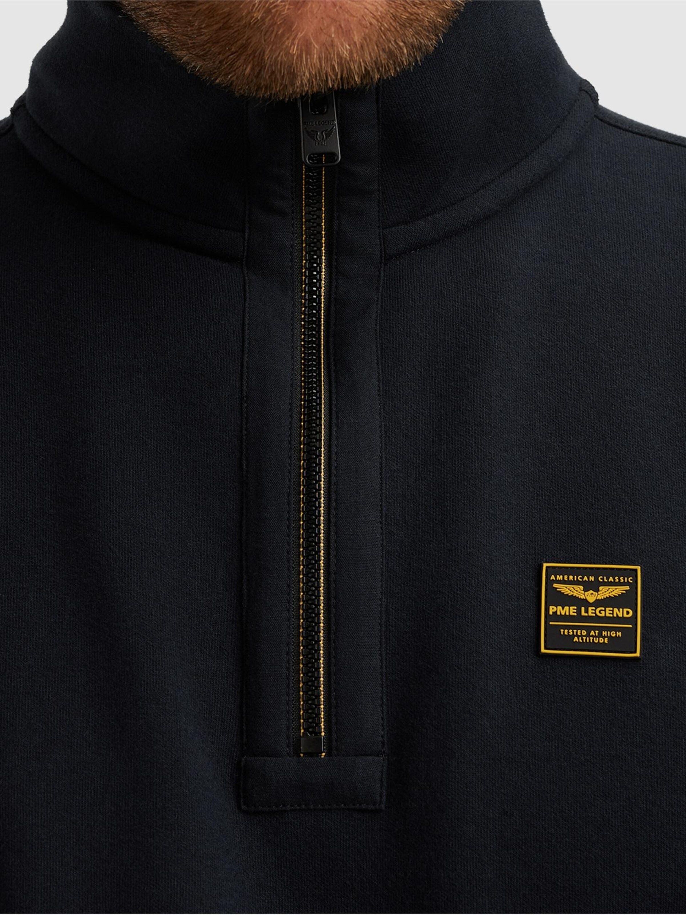 PME Legend Sweatshirt 'Pullover with half-zip' in Blue