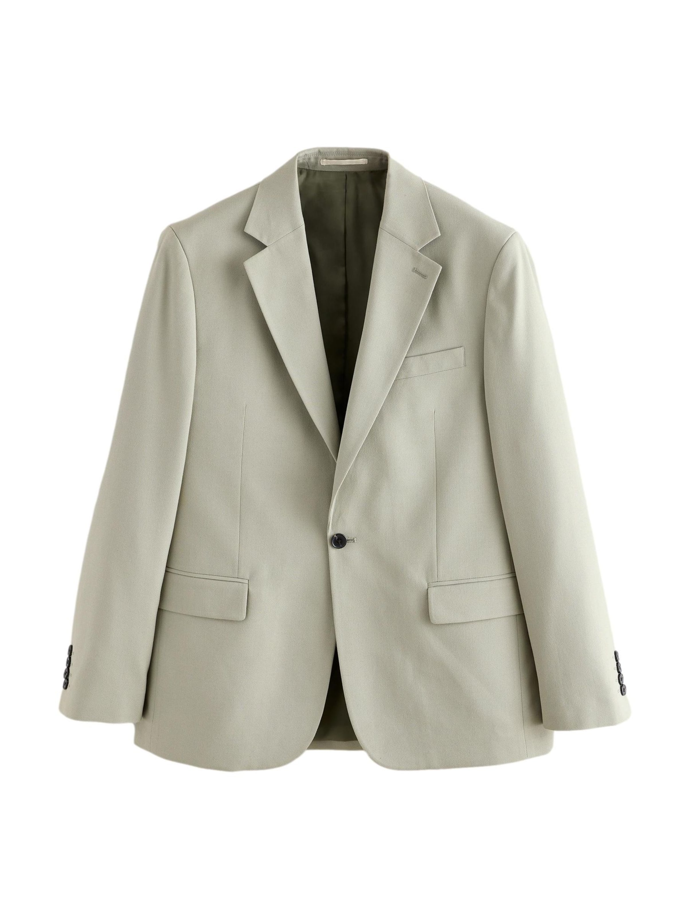 Next Regular fit Business blazer in Green: front