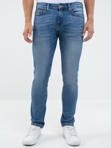 BIG STAR Slimfit Jeans 'Terry' in Blauw: voorkant