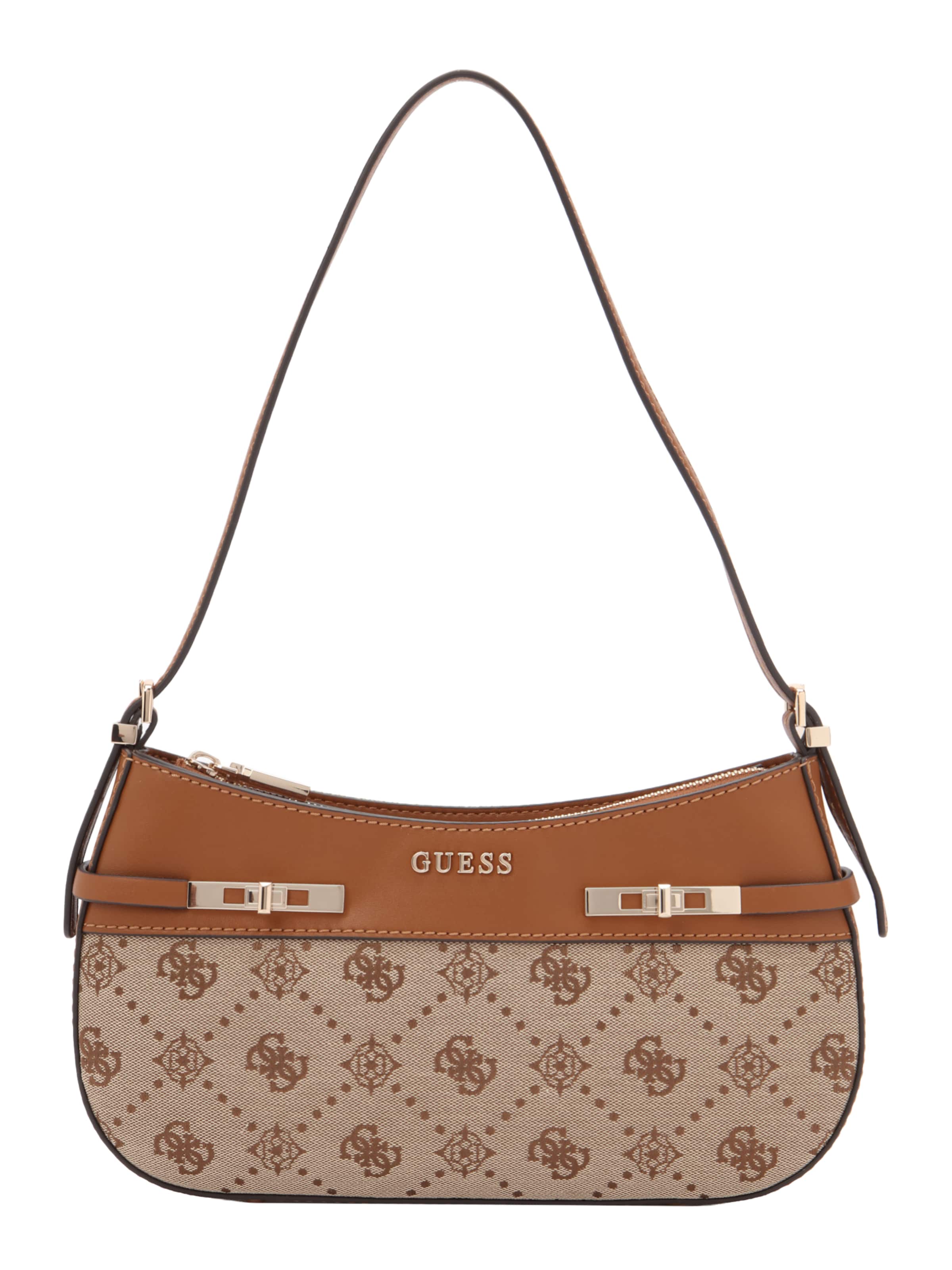 GUESS Taška přes rameno 'MELINDA' – hnědá: přední strana
