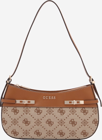 GUESS Taška přes rameno 'MELINDA' – hnědá: přední strana
