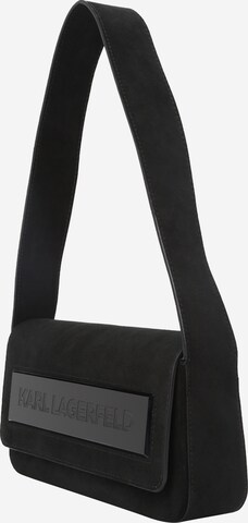 Karl Lagerfeld Schultertasche in Schwarz: predná strana