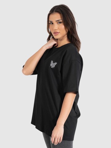 Smilodox Oversized shirt 'Payton' in Zwart