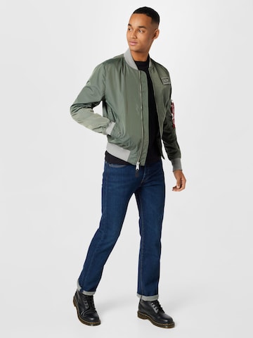 ALPHA INDUSTRIES Prechodná bunda - Zelená